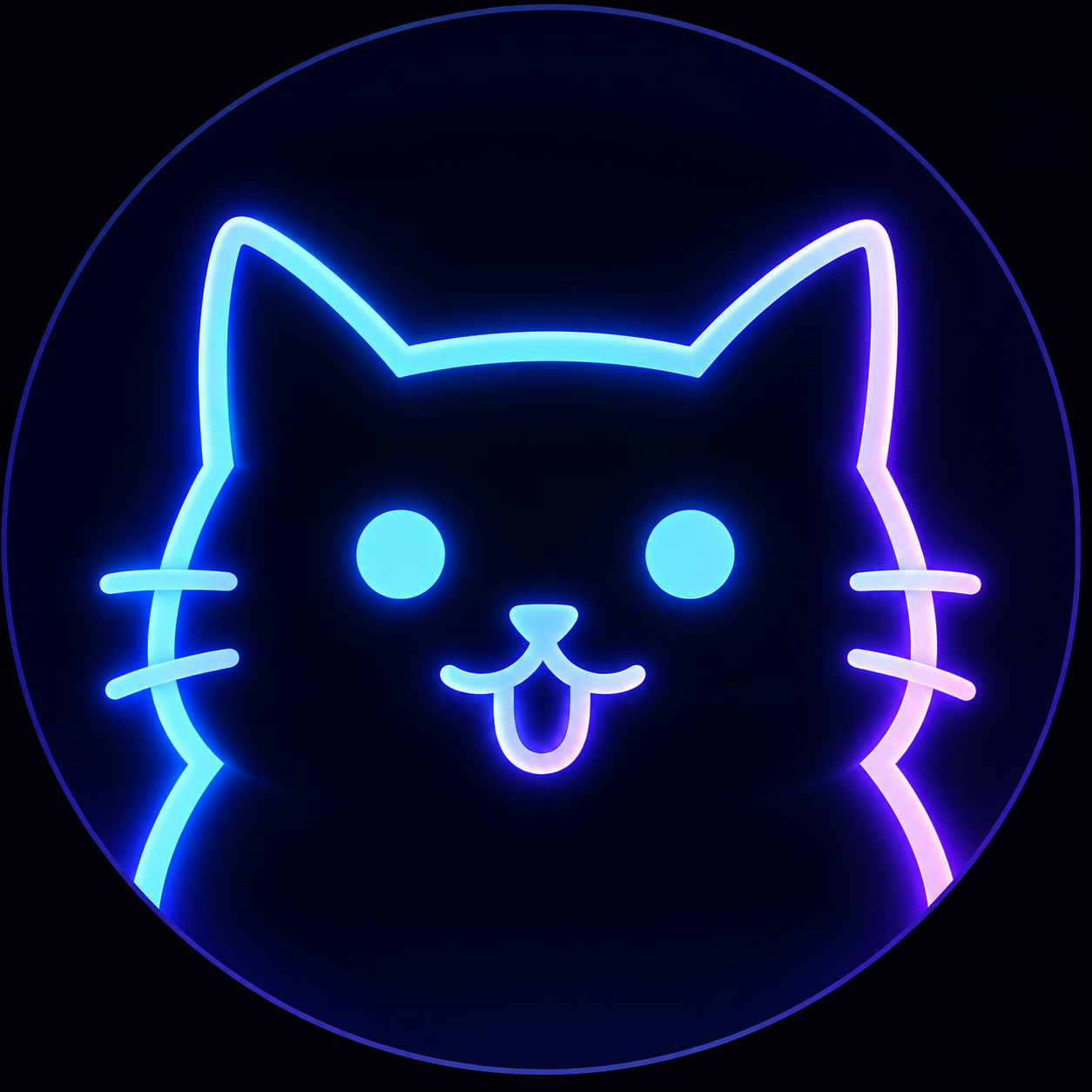 A Random Cat neon logo